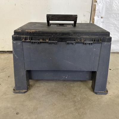 TOOL BOX STOOL WITH CLAMPS