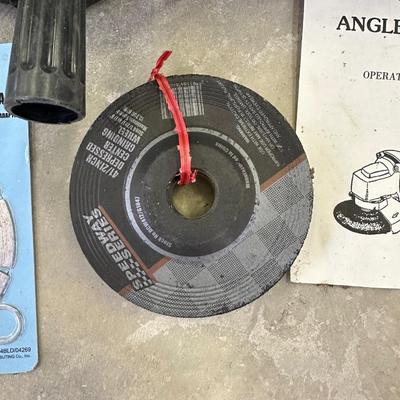 ANGLE GRINDER, TOOL BELT, HAND SAW & MORE