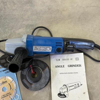 ANGLE GRINDER, TOOL BELT, HAND SAW & MORE