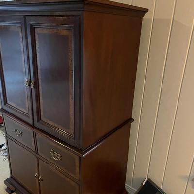 Wooden TV Armoire (2LR-MG)