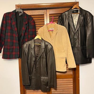 Blazer Lot - Leather, Suede, Wool