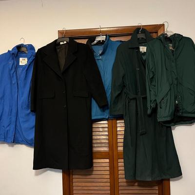 Lot of 5 Women’s Jackets Coats Lot - L.L. Bean, EMS, London Fog