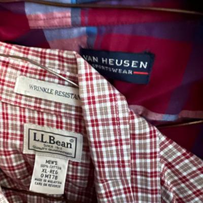 Big Lot Men's Long Sleeve Shirts - L.L. Bean, Lands End, Wrangler