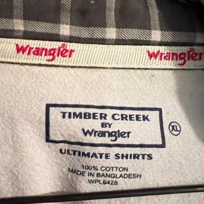 Big Lot Men's Long Sleeve Shirts - L.L. Bean, Lands End, Wrangler