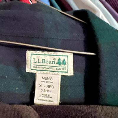 Big Lot Men's Long Sleeve Shirts - L.L. Bean, Lands End, Wrangler