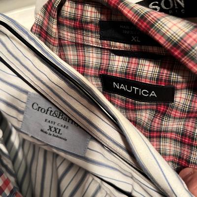 Big Lot Men's Short Sleeve Shirts - Wrangler, Lee, Nautica