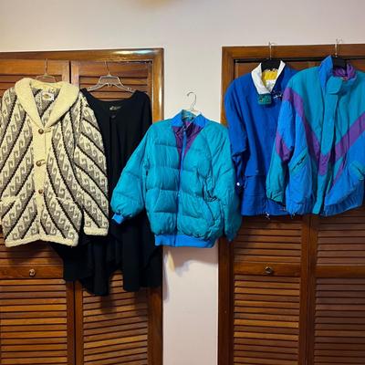Women’s Vintage Winter Lot - Jackets, Sweater, Cape