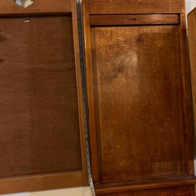 7 Pc. Decorative Wood Lot - Wall Shelves, Calendar Frames, Hooks, Corner Shelf