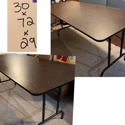 Lot of 2 Heavy Duty Folding Tables