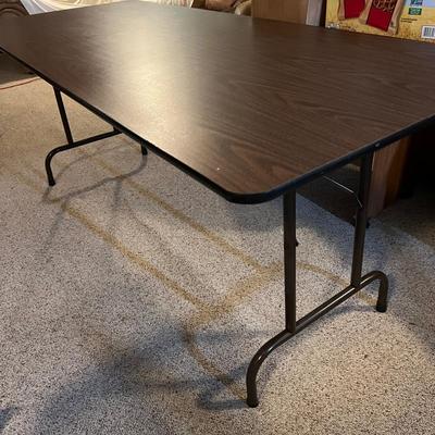 Lot of 2 Heavy Duty Folding Tables