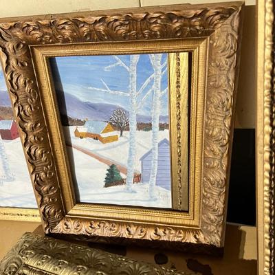Antique Vintage Wooden Frames Lot