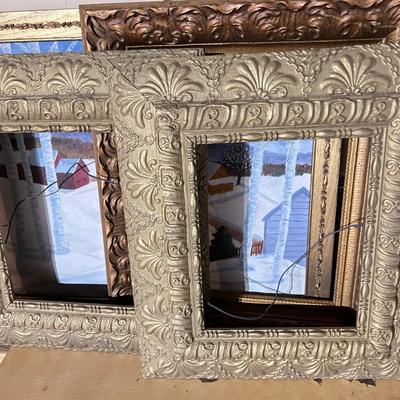 Antique Vintage Wooden Frames Lot
