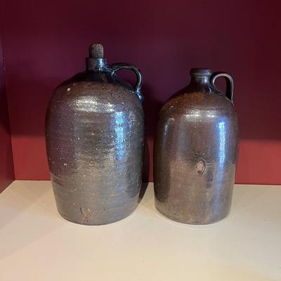Two Large Ironstone Pottery Jugs (2LR-MG)