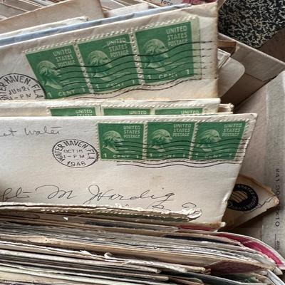 Vintage c. 1940s-50s Stamp Envelopes Some Letters, First Day Covers 1940s-80's