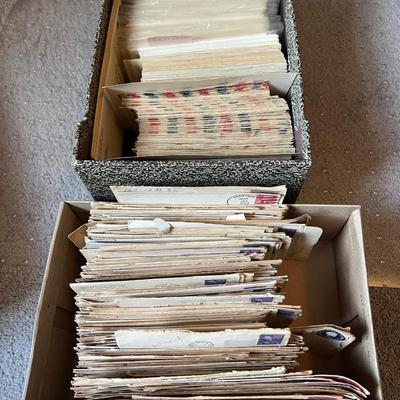 Vintage c. 1940s-50s Stamp Envelopes Some Letters, First Day Covers 1940s-80's