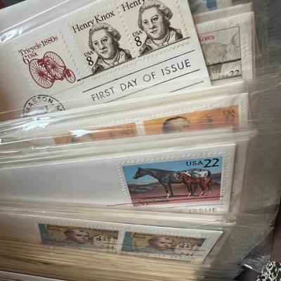 Vintage c. 1940s-50s Stamp Envelopes Some Letters, First Day Covers 1940s-80's