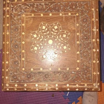 Inlaid opium table