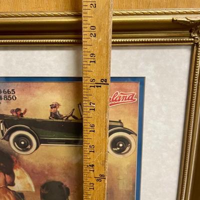 Framed Vintage American Automobile Advertisement - Willys-Overland Automobiles