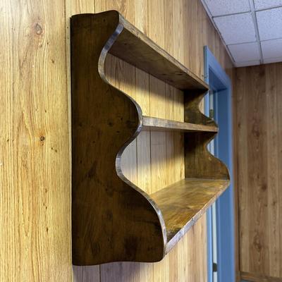 Three Wooden Shelving Units (1BH-TF)