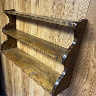 Three Wooden Shelving Units (1BH-TF)
