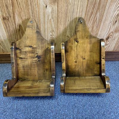 Three Wooden Shelving Units (1BH-TF)