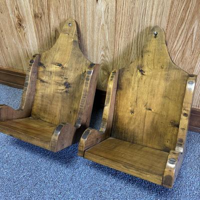 Three Wooden Shelving Units (1BH-TF)