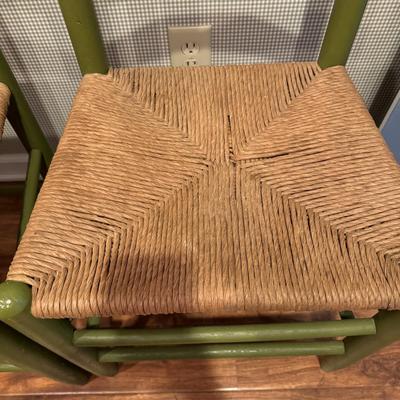 Green Painted Table and Chairs (1BK- TF)