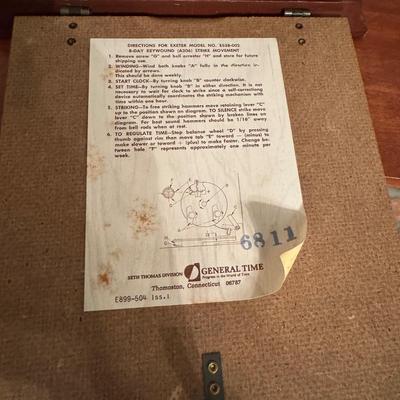 Seth Thomas Mantel Clock (1BD- TF)