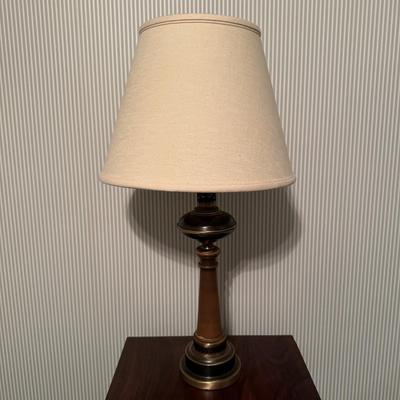Brass and Wood Lamp (1BB-TF)