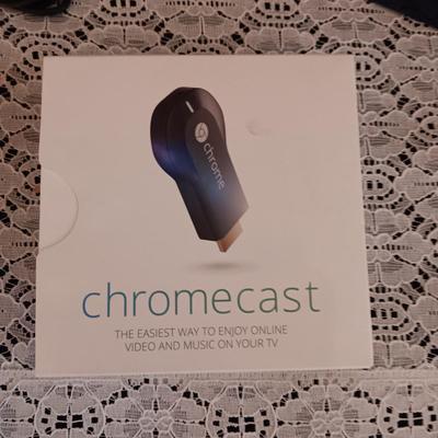 ECHO DOT, CHROMECAST, HEADPHONES AND VARIOUS CORDS