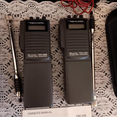 PAIR OF REALISTIC WALKIE TALKIES