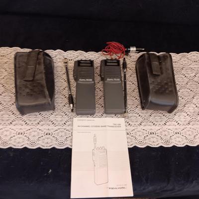 PAIR OF REALISTIC WALKIE TALKIES