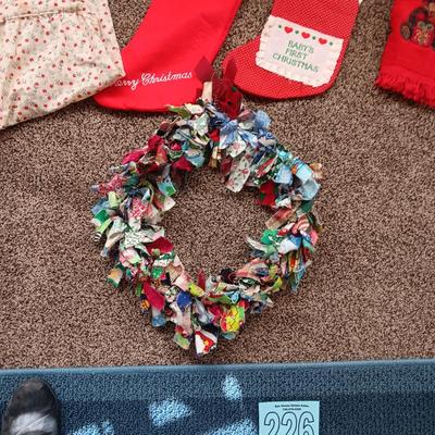 CHRISTMAS STOCKINGS, APRON AND MORE