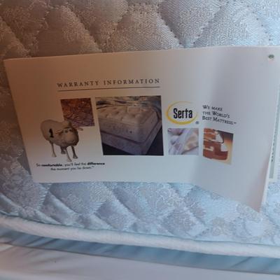 NICE AND CLEAN QUEEN SIZE BED WITH IRON ORNATE FRAME