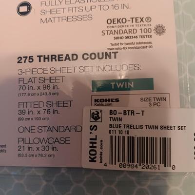 NEW TWIN SHEET SET AND MATTRESS COVER, NEW FULL/QUEEN BLANKET