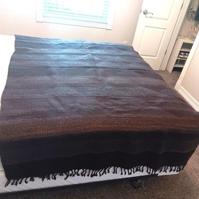 HEAVY, THICK, TIGHTLY WOVEN WOOL BLANKET