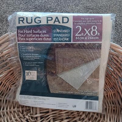 OCTAGON THICK WOOL RUG, RUG PAD, BASKETS