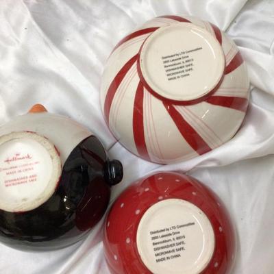 Xmas Lot of Bowls and Coffee Cups