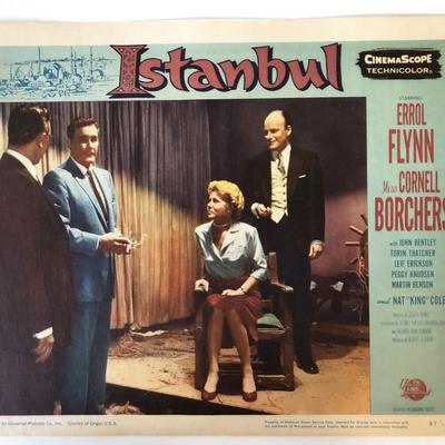 Istanbul original 1957 vintage lobby card