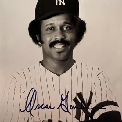 Oscar Gamble signed photo