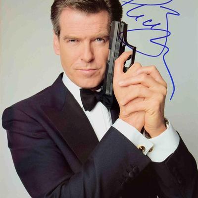 Pierce Brosnan signed photo 