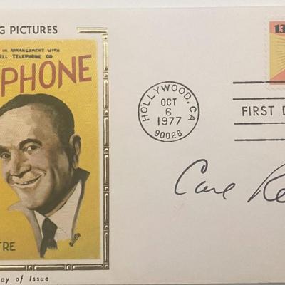 Carl Reiner signed 1977 first day cover