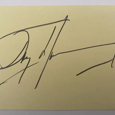 Gunslinger Actor Tony Young original signature