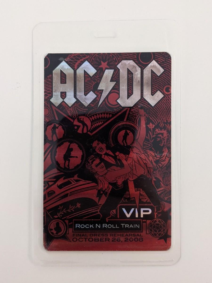 AC/DC 2008 Black Ice Backstage Pass | EstateSales.org
