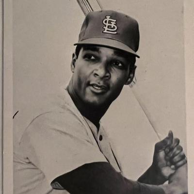 Vada Pinson signed photo