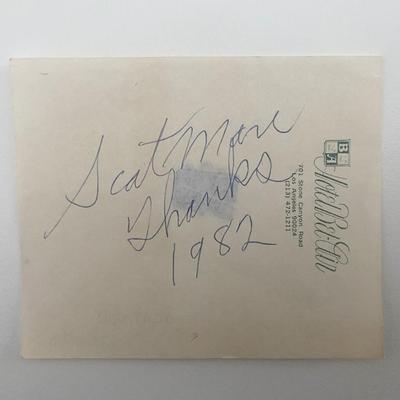 Scatman Crothers original signature