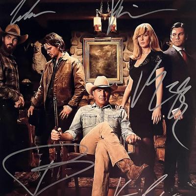 Yellowstone cast signed photo