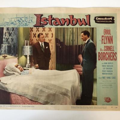 Istanbul original 1957 vintage lobby card