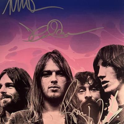Pink Floyd band signed photo