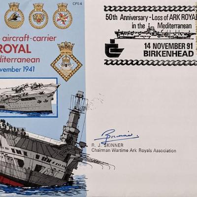 RJ Skinner Loss of Ark Royal Commemorative Cover  
